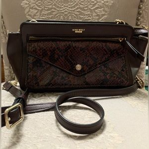 Nine West Burgundy Crossbody Bag